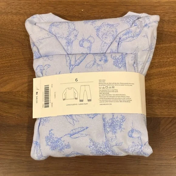 NWT- Janie and Jack Easter Bunny Pajamas - Picture 2 of 3